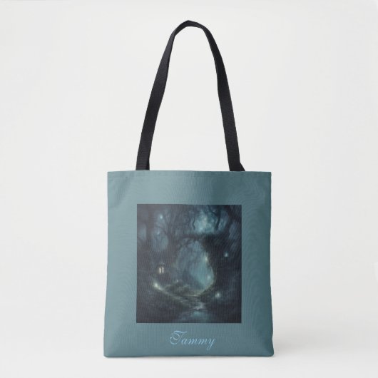 Dunkle Cottagecore verzauberte Sommerwälder Tasche (Vorderseite)