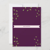 Dunkle Crimson in die Forest Wedding Detail Card (Rückseite)