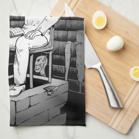 Dunkle Cube Magie Geschirrtuch (Viertel Falte)