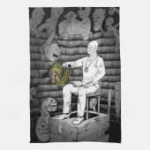 Dunkle Cube Magie Geschirrtuch (Vertikal)