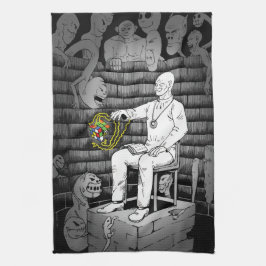 Dunkle Cube Magie Geschirrtuch