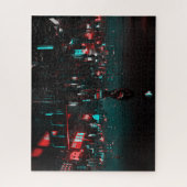 Dunkle Cyber City Puzzle (Vertikal)