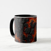 Dunkle Damast-Muster-Kaffeetasse Tasse (Vorderseite Links)