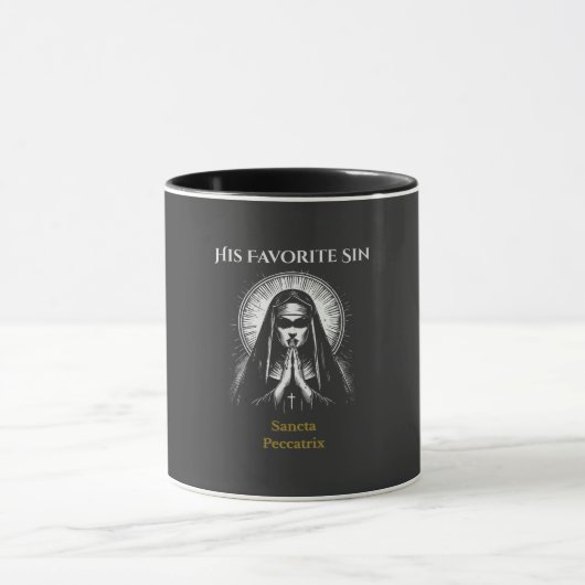 Dunkle dämonische Nonne  Tasse (Zentrum)
