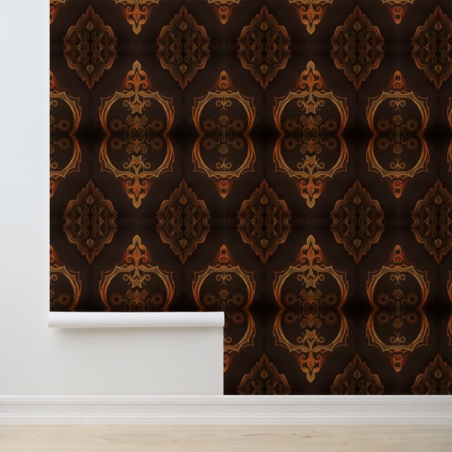 Dunkle Deco Tapete (Anwendung)