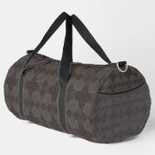 Dunkle Diamant-Muster-Tasche  Duffle Bag (Rechte Ecke)