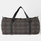 Dunkle Diamant-Muster-Tasche  Duffle Bag (Rückseite)