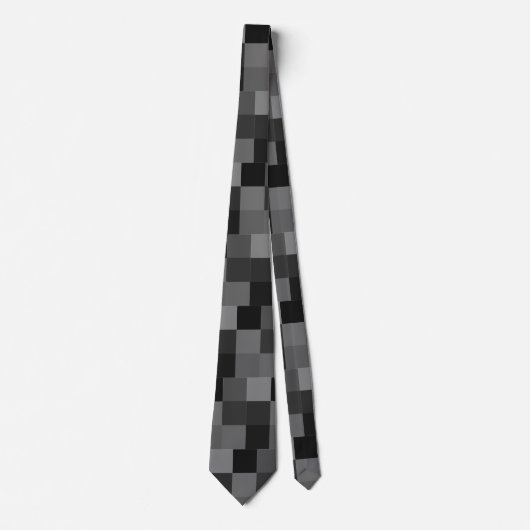 Dunkle digitale Dazzle-Camouflage Krawatte (Vorderseite)