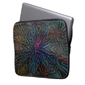 Dunkle digitale rostig und rustikal geprägte Marki Laptopschutzhülle (Vorderseite Links)