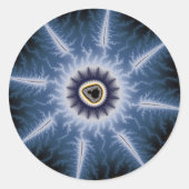 Dunkle Dornen Runder Aufkleber (Vorderseite)