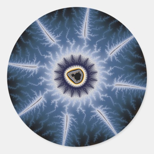 Dunkle Dornen Runder Aufkleber (Vorderseite)