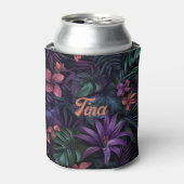 Dunkle Dschungel-Blume Dosenkühler (Kanne Vorderseite)