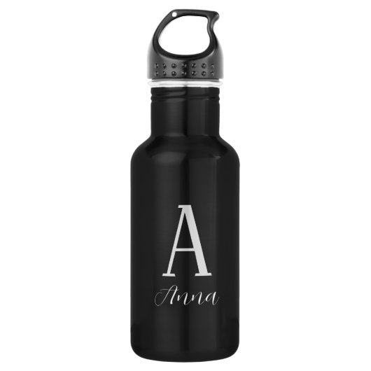 Dunkle Dunkle Herbstvibe Edelstahlflasche (Vorderseite)