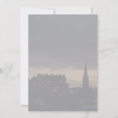 Dunkle Edinburgh-Skyline Save-the-Date-Karte | Got Save The Date (Rückseite)