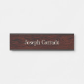 Dunkle Eiche sieht wie Wandelschild Türschild (Vorderseite )