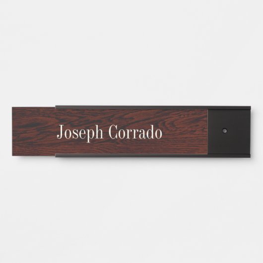 Dunkle Eiche sieht wie Wandelschild Türschild (Vorderseite )