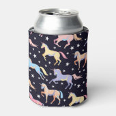 Dunkle Einhornfantasie: Magisch Nahtlos. Dosenkühler (Kanne Vorderseite)