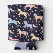 Dunkle Einhornfantasie: Magisch Nahtlos. Dosenkühler (Rückseite)