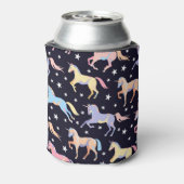 Dunkle Einhornfantasie: Magisch Nahtlos. Dosenkühler (Kanne Rückseite)