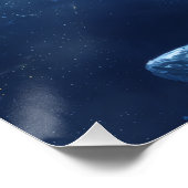 Dunkle Eisspitze im gefrorenen Halomeer Poster (Ecke)