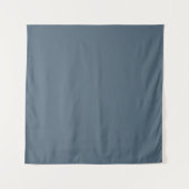 Dunkle Electric Blue Solid Color Wandteppich (Vorderseite (Horizontal))