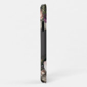 Dunkle Elegance Floral Monogram iPhone Case-Mate iPhone Hülle (Hinten/Rechts)