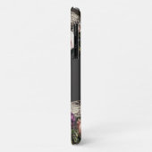 Dunkle Elegance Floral Monogram iPhone Case-Mate iPhone Hülle (Hinten/Links)