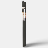 Dunkle Elegance Personalisiertes Monogramm Case-Mate iPhone Hülle (Rückseite / Links)