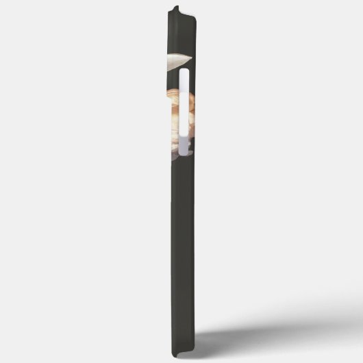 Dunkle Elegance Personalisiertes Monogramm Case-Mate iPhone Hülle (Rückseite / Links)