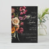 Dunkle Elegant Schwarzer Herbst Bielefeld Einladung (Stehend Vorderseite)