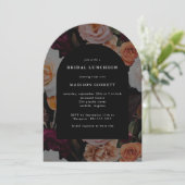 Dunkle Elegant Schwarzer Herbst Bielefeld Einladung (Stehend Vorderseite)