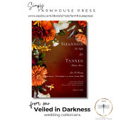 Dunkle elegante Sommersonnenstraße Einladung