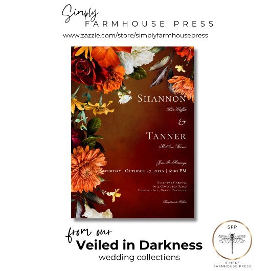 Dunkle elegante Sommersonnenstraße Einladung