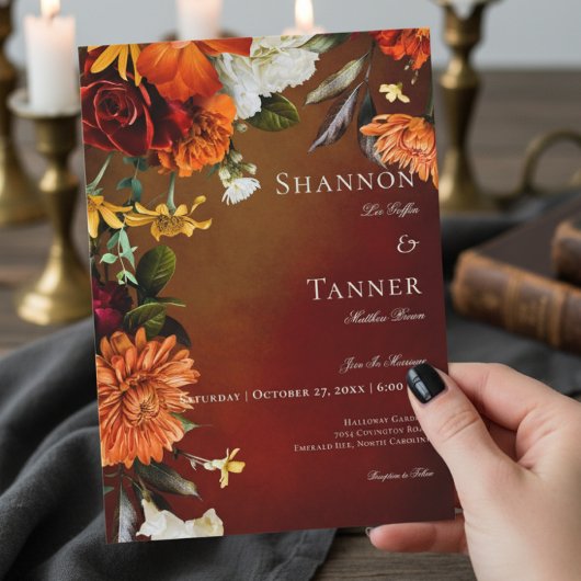 Dunkle elegante Sommersonnenstraße Einladung