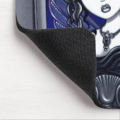 Dunkle elegante Tätowierungs-Fee Athene Mousepad (Ecke)