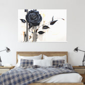 Dunkle Eleganz Leinwanddruck (Insitu (Schlafzimmer))