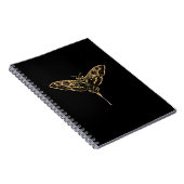 Dunkle Eleganz Noir & Gold Notizblock (Rechte Seite)