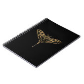 Dunkle Eleganz Noir & Gold Notizblock (Linke Seite)