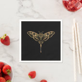 Dunkle Eleganz-Noir & Gold Serviette (Beispiel)