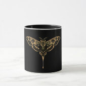 Dunkle Eleganz Noir & Gold Tasse (Zentrum)