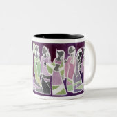 Dunkle Elven Laternen-Tasse Zweifarbige Tasse (VorderseiteRechts)