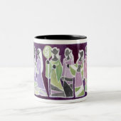 Dunkle Elven Laternen-Tasse Zweifarbige Tasse (Mittel)