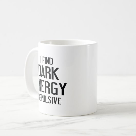 Dunkle Energie Kaffeetasse (Vorderseite Links)