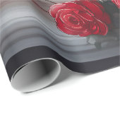 Dunkle Engel-Tränen, Göttlichkeit und Rote Rosen Geschenkpapier (Rolleneckpunkt)
