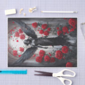 Dunkle Engel-Tränen, Göttlichkeit und Rote Rosen Seidenpapier (Handwerk)