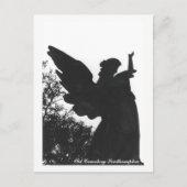 Dunkle Engels-Statue-alter Postkarte (Vorderseite)