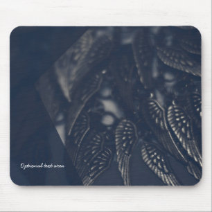Dunkle Engelsflügel Gothic Glam Personalisiert Mousepad