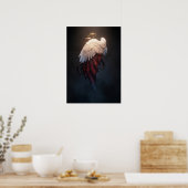 Dunkle Engelsflügel Wandkunst – Himmlisch & Gefall Poster (Küche)