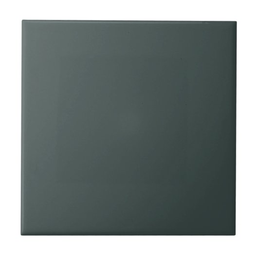Dunkle Ente Ei Blue Solid Color Tile Fliese (Vorderseite)