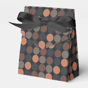Dunkle Erde Geometrisches Kreis-Punkte-Design Geschenkschachtel
